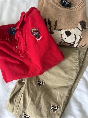 Boys E-Land/Polo 6/7 boy fall outfit